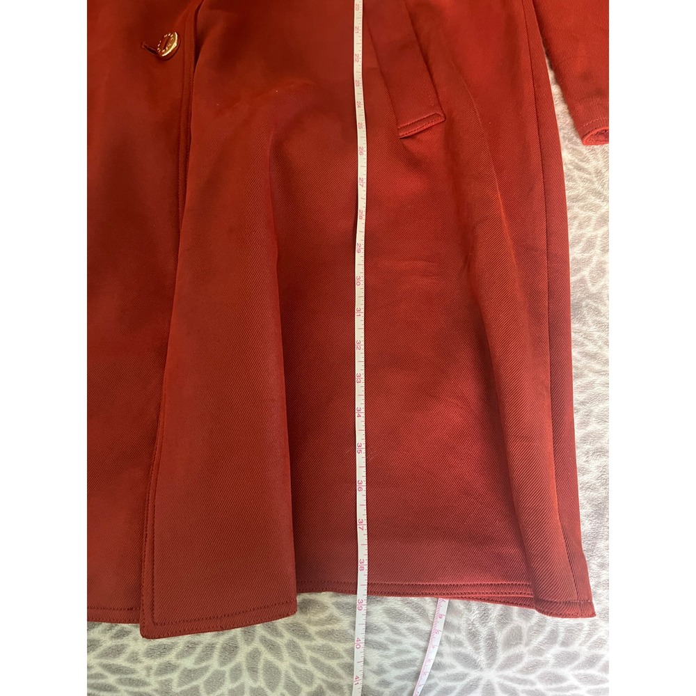 Andrew Marc New York Jacket Faux Suede Burnt Orange Rust Midi Coat Women Size XL - Picture 7 of 7